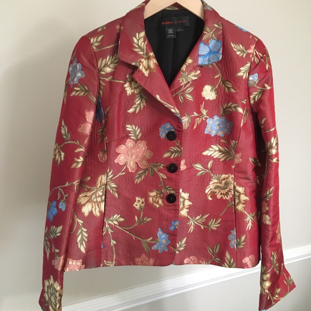 Nina Mclemore Silk Blazer